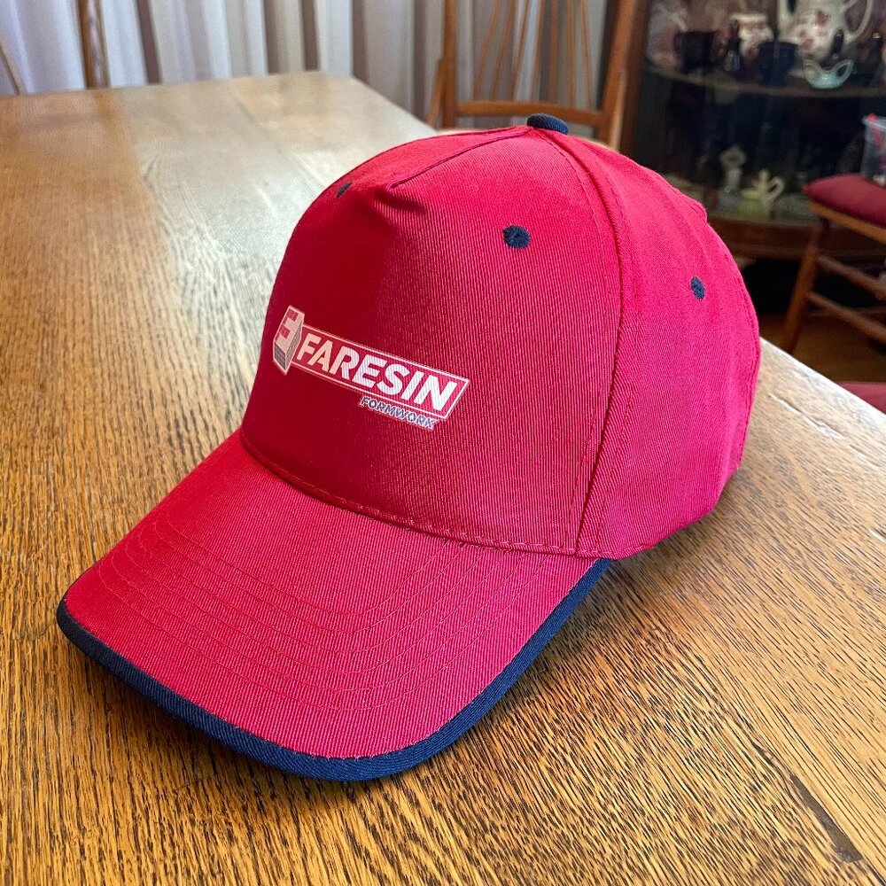 Men's Faresin Formwork Red Hook and Loop Baseball Hat Cap